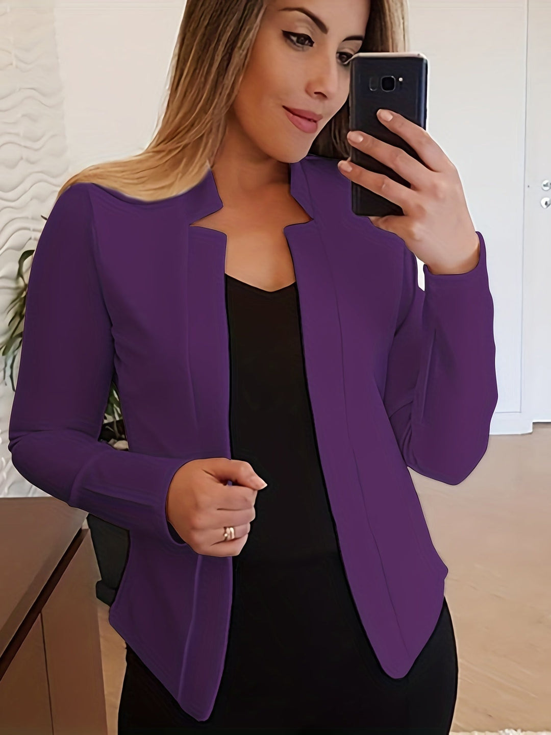 Kirsten | Otwarte Żakiet Dopasowany