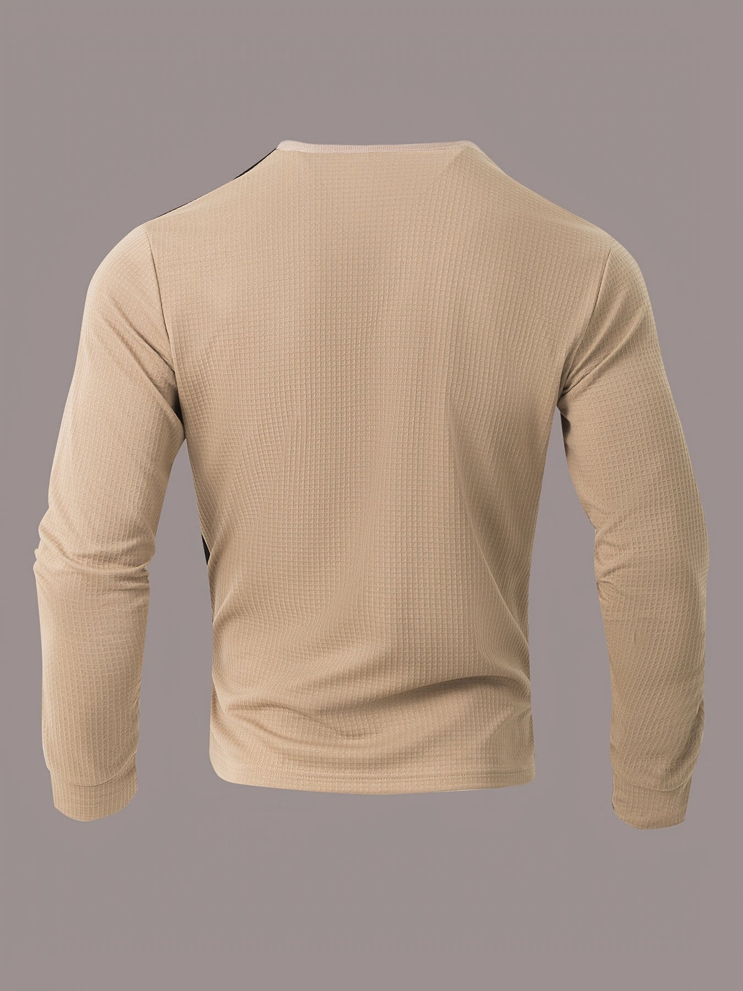 Curtis | Teksturowany Henley z Długim Rękawem