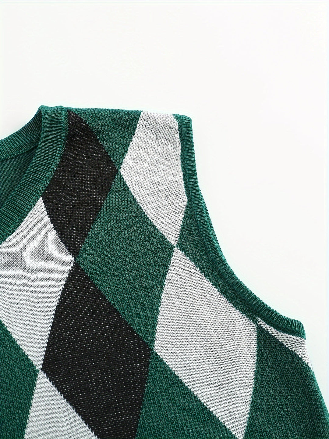 Chandler | Klasyczny Kamizelka w Wzór Argyle