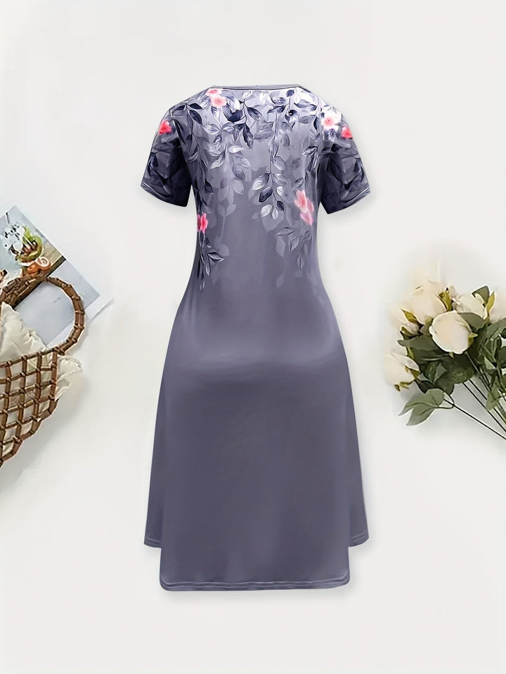 Marjorie | Elegancka Sukienka A-Line w Kwiaty