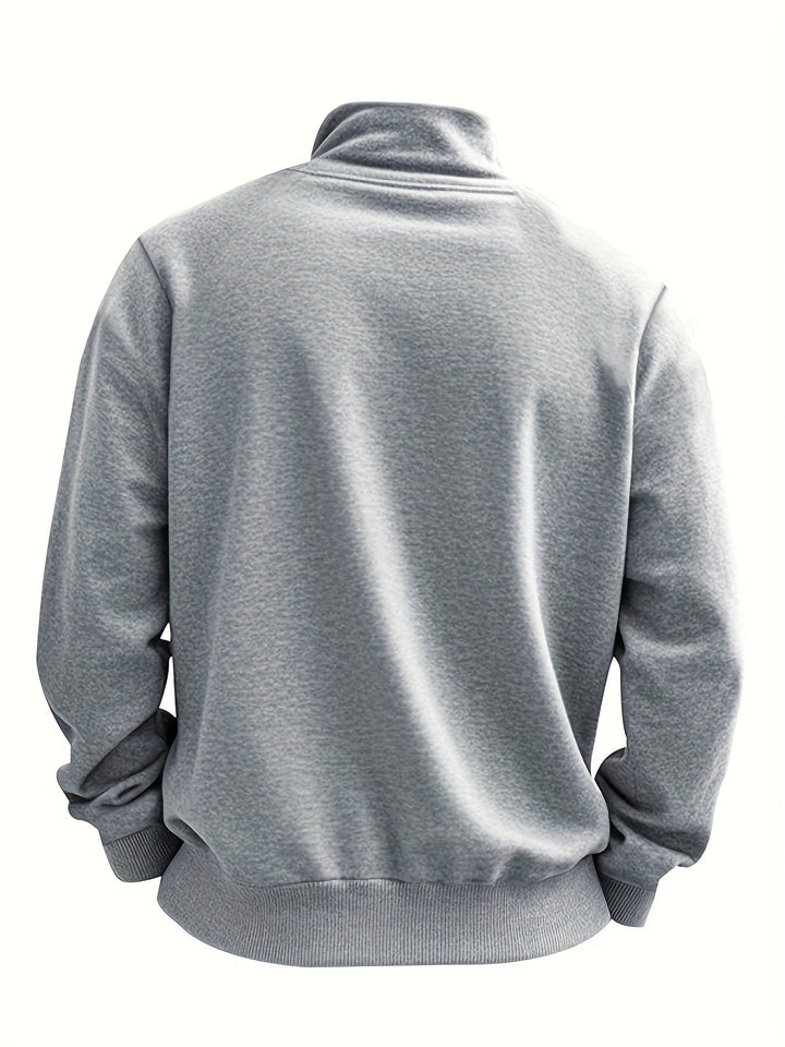 Emmett | Elegancki Pulower z Połowicznym Zipperem