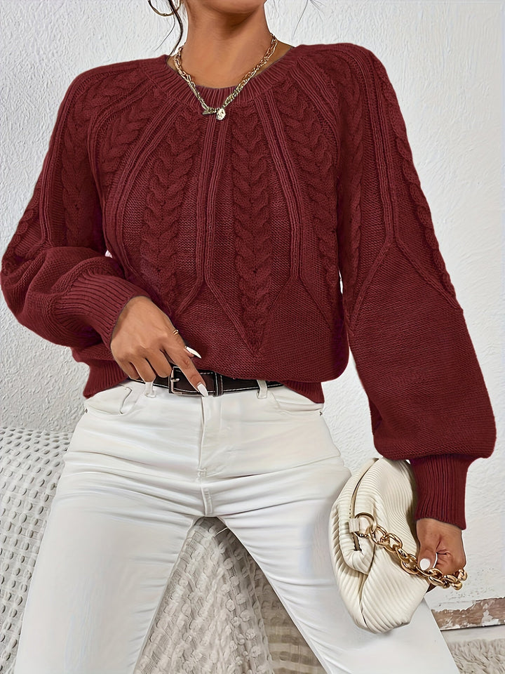 Eleanor | Luźny sweter w sploty