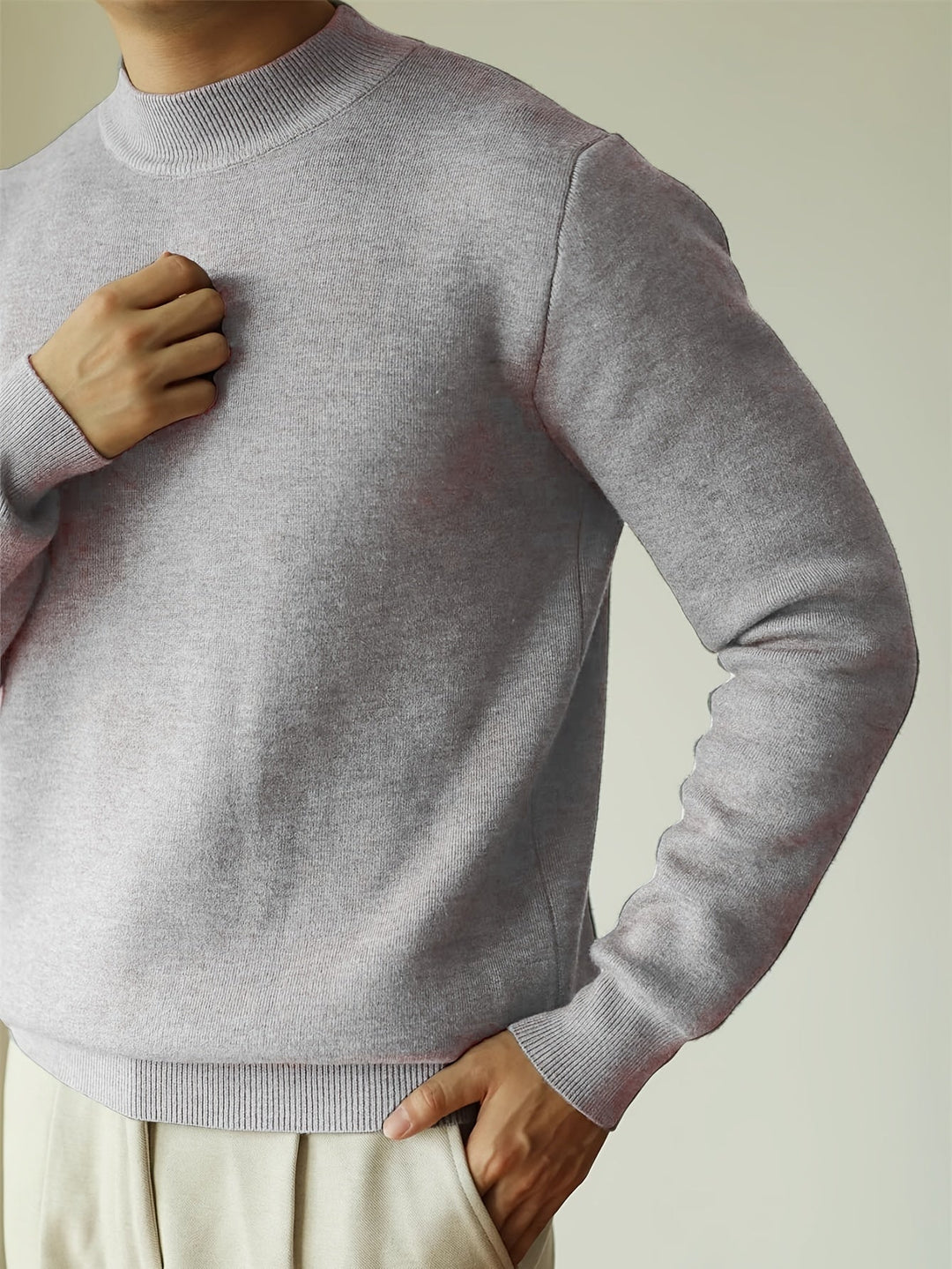 Everett | Elegancki Sweter z Wysokim Kołnierzem