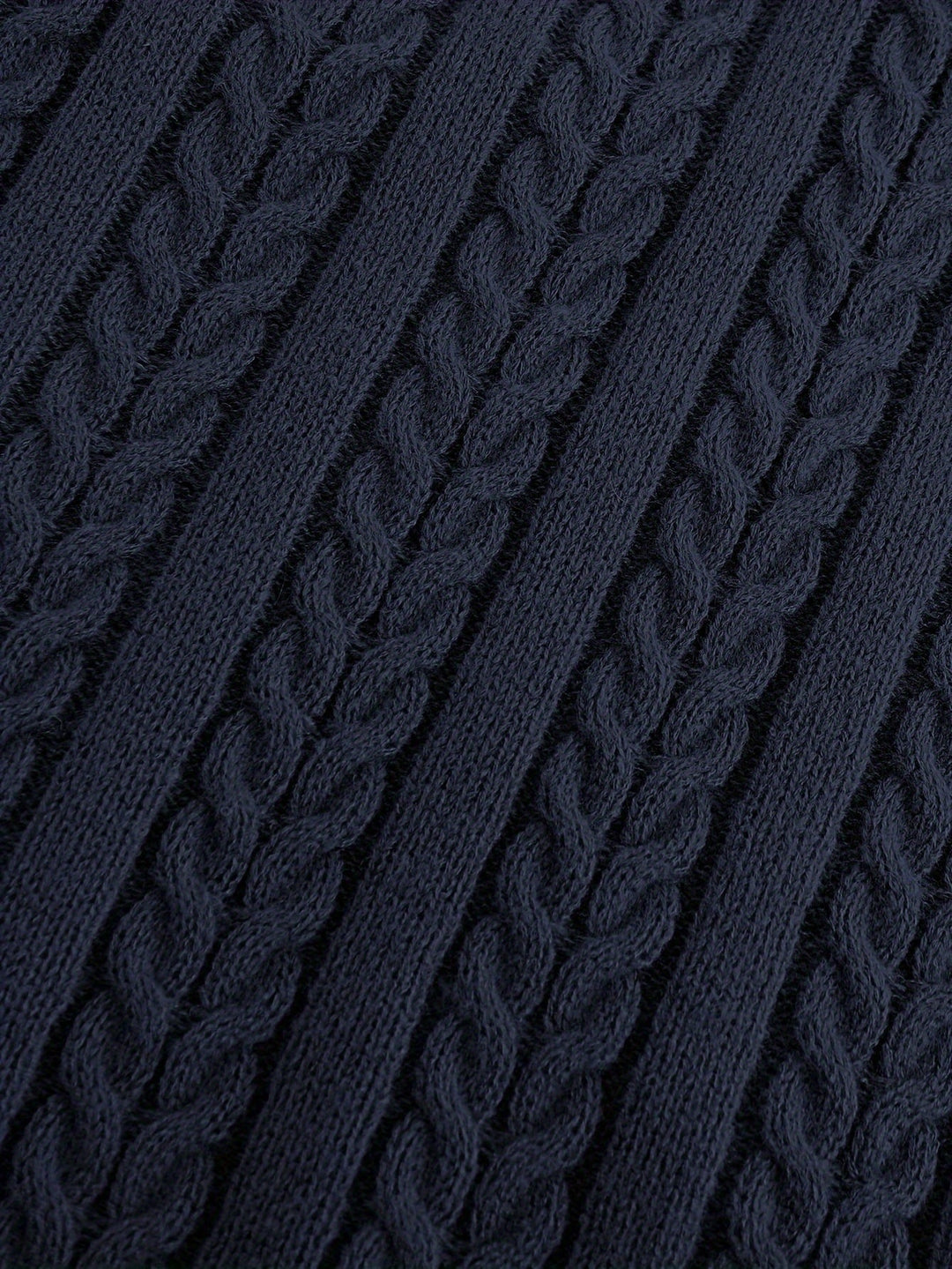 Gideon | Kamizelka Sweter V-Neck z Warkoczem