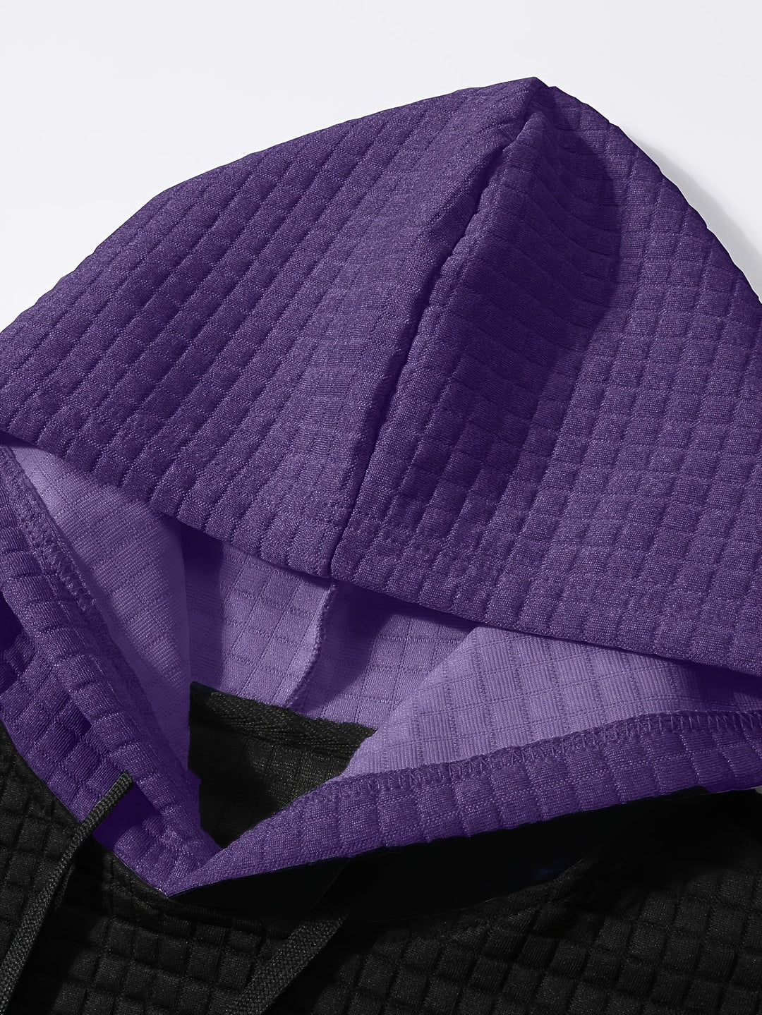 Hayes | Teksturowany Hoodie w Blokach Kolorystycznych
