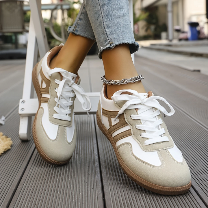 Kryształ | Wspierające Sneakersy z Szerokim Noskiem