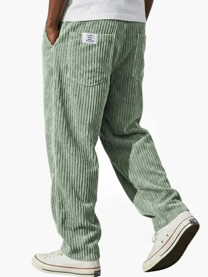 Gary | Spodnie w stylu vintage z kordurowej tkaniny