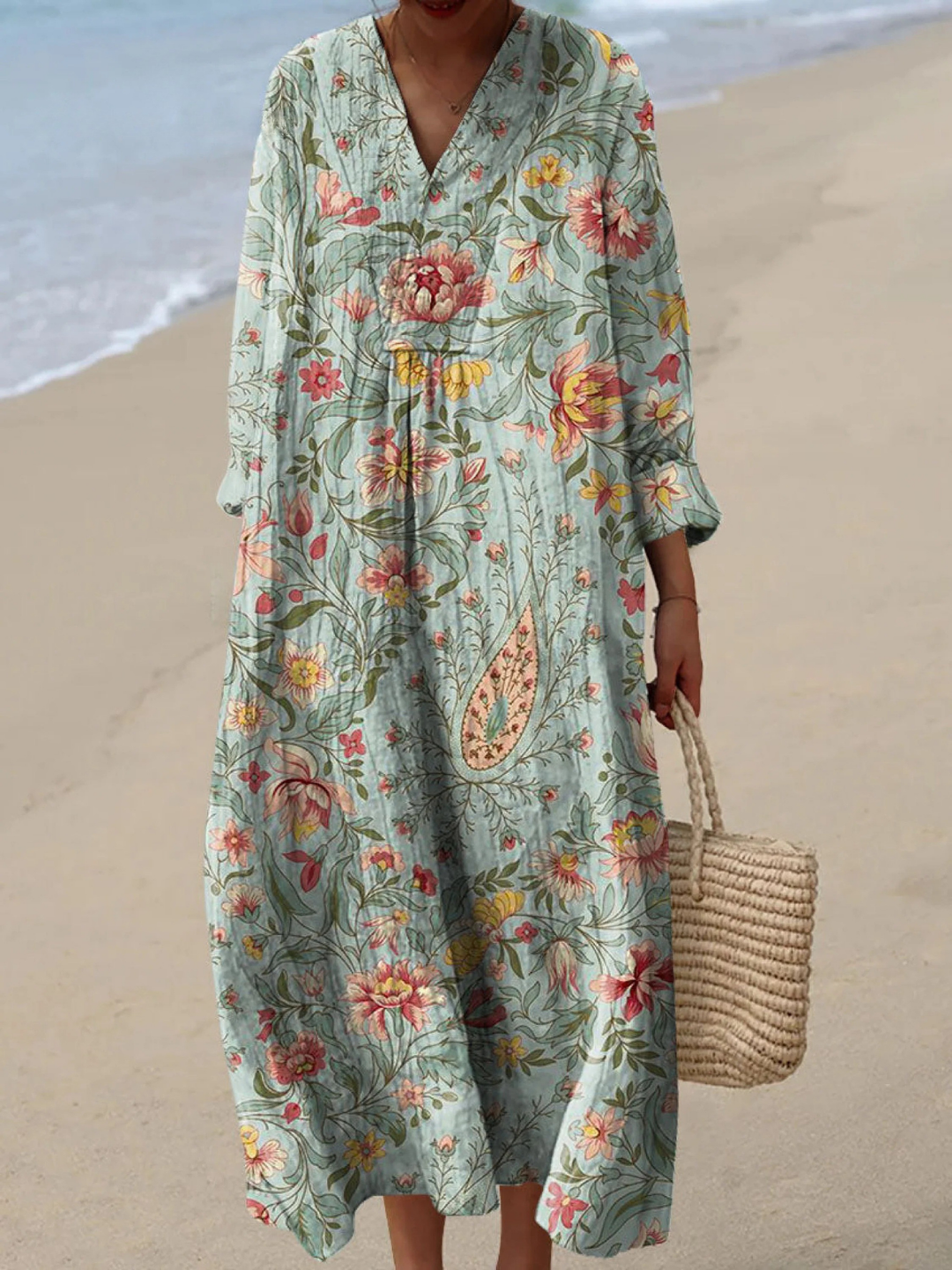 Amalia | Vintage Urocza Sukienka w Kwiaty
