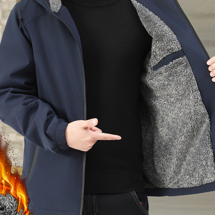 Victor | Przytulna Kurtka z Kapturem i Fleece&