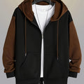 Cedric | Kolorowy Blok Zip-Up Hoodie
