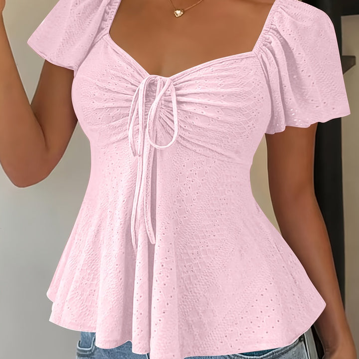 Josephine | Bluzka Peplum z Falbanami