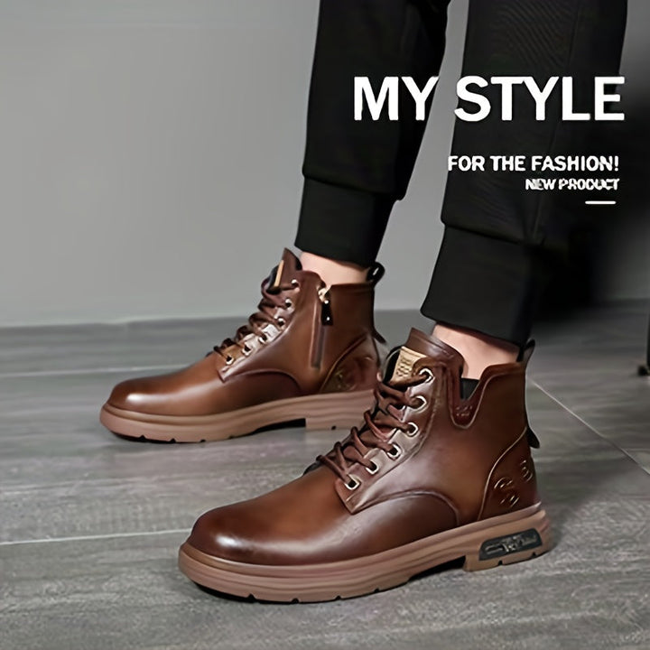 Duncan | Wytrzymałe wysokie buty sznurowane