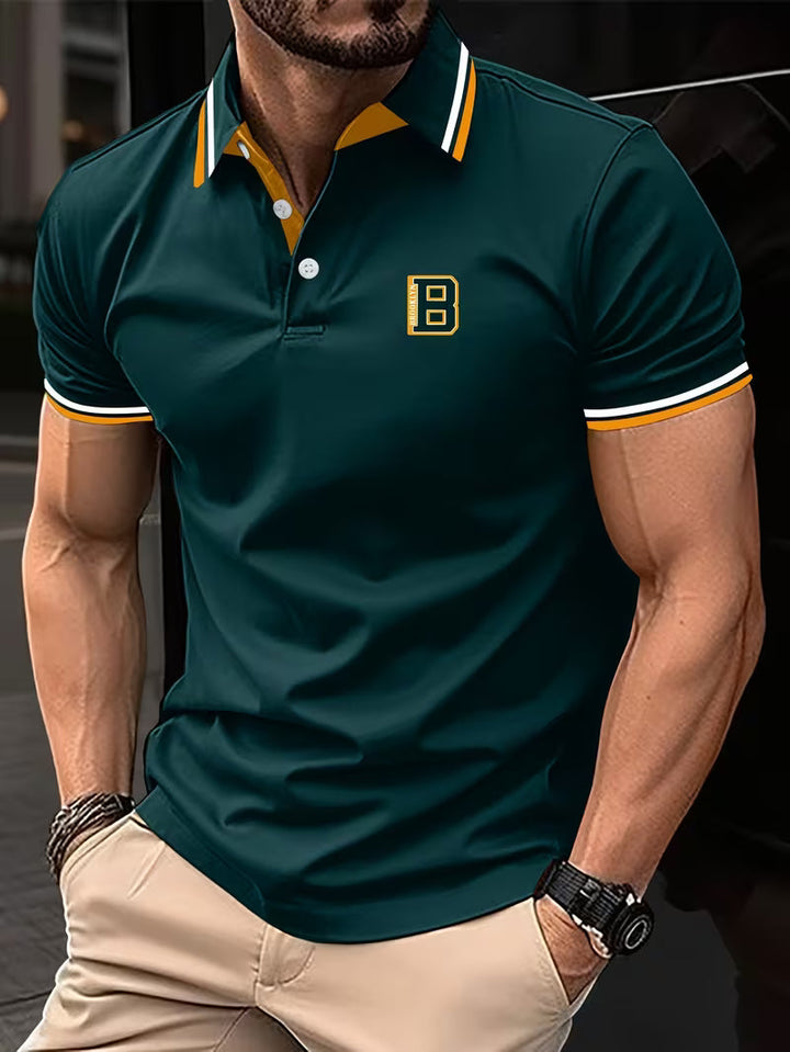 Walker | Casual Krótki Polo z Krótkim Rękawem