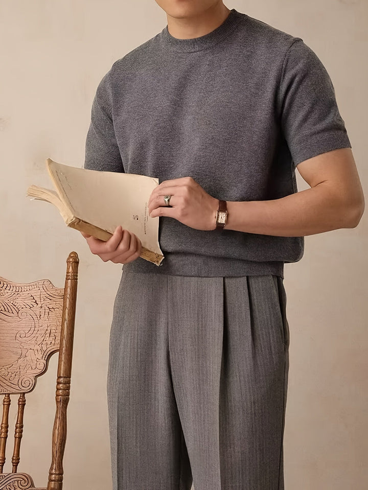 Reid | Elegancki Krótki Rękaw Sweter