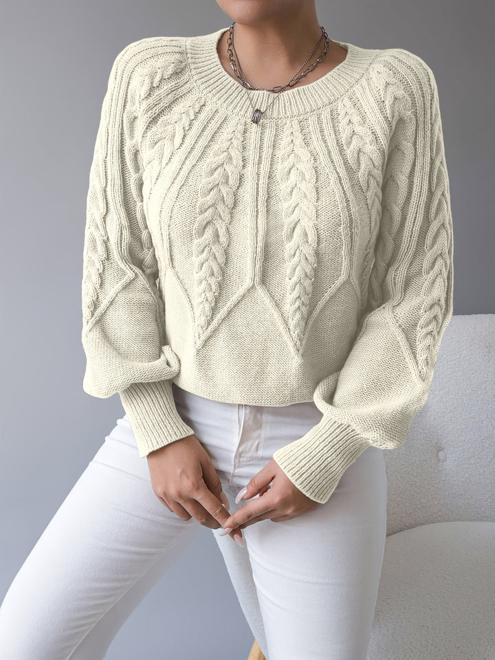 Elsie | Sweter z teksturą w warkocze