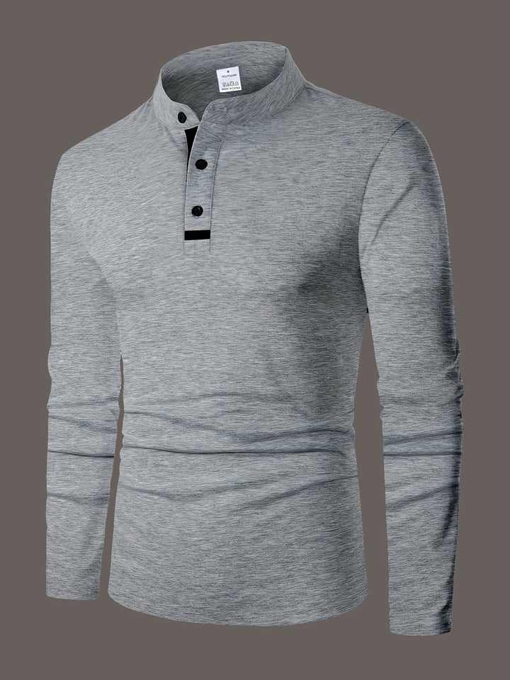 Jasper | Wyrafinowany longsleeve Henley