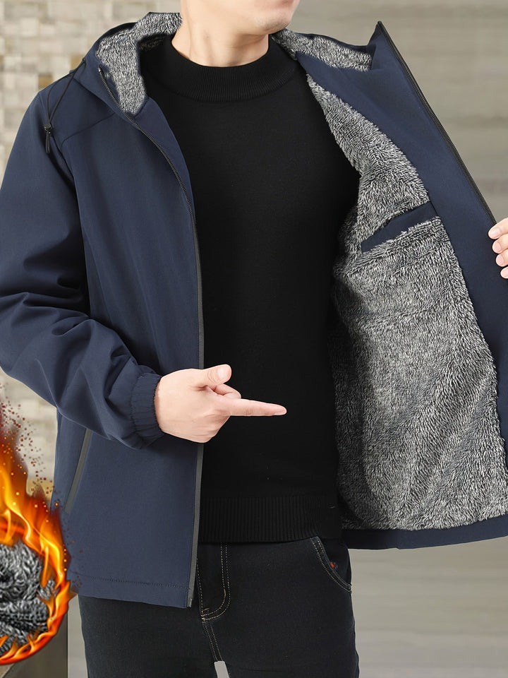 Victor | Przytulna Kurtka z Kapturem i Fleece&