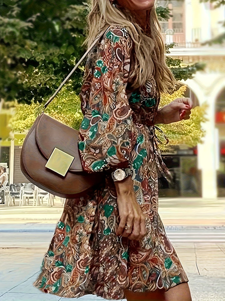 Ramona | Sukienka V-Neck w Stylu Boho