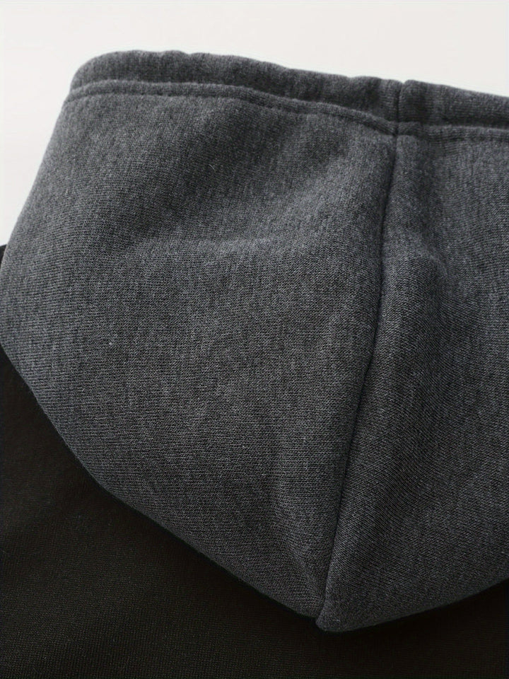 Cedric | Kolorowy Blok Zip-Up Hoodie