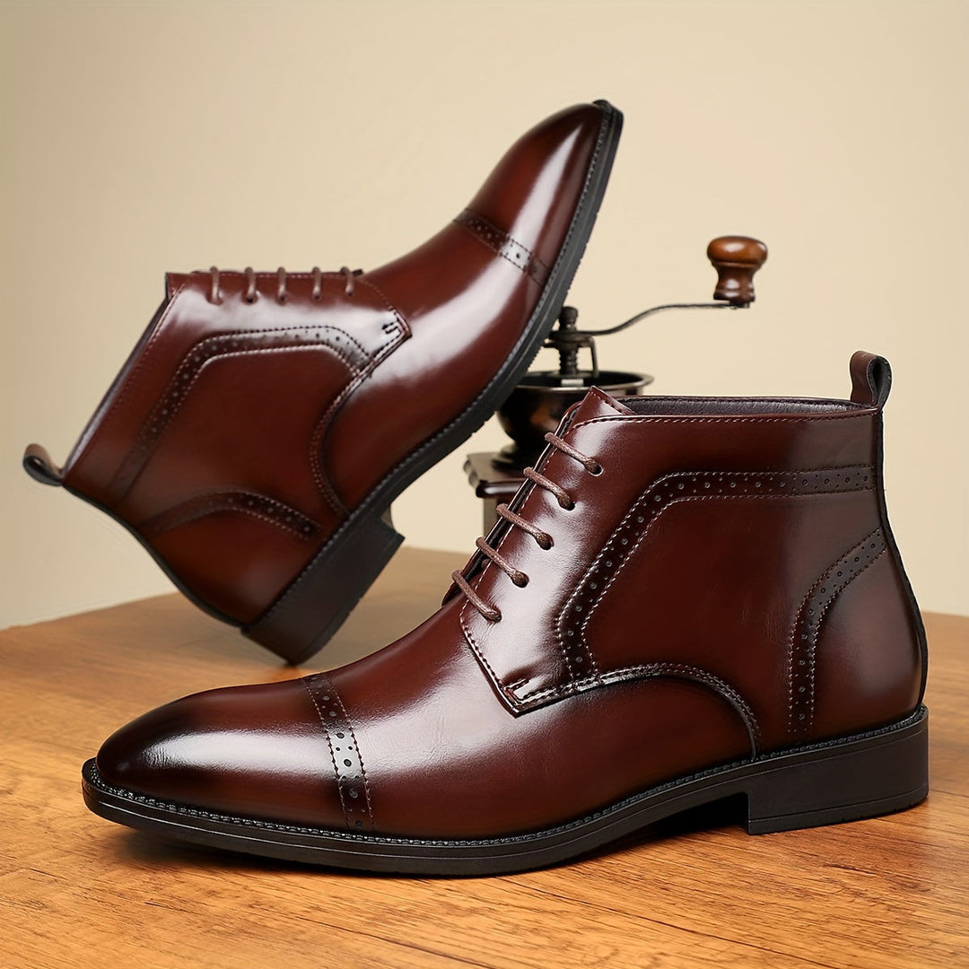 Everly | Eleganckie Botki za Kostkę z Noskiem