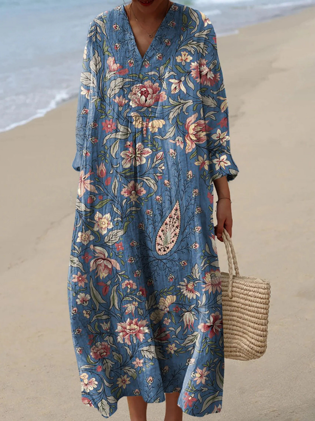Amalia | Vintage Urocza Sukienka w Kwiaty