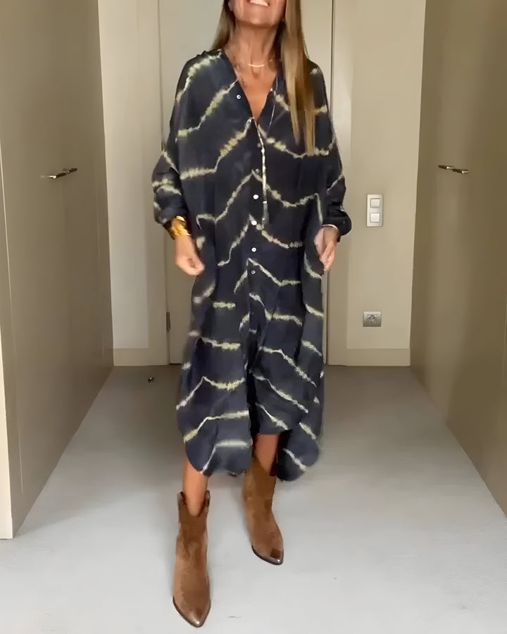Julia | Klasyczna Boho Sukienka z Dekoltem w Szpic
