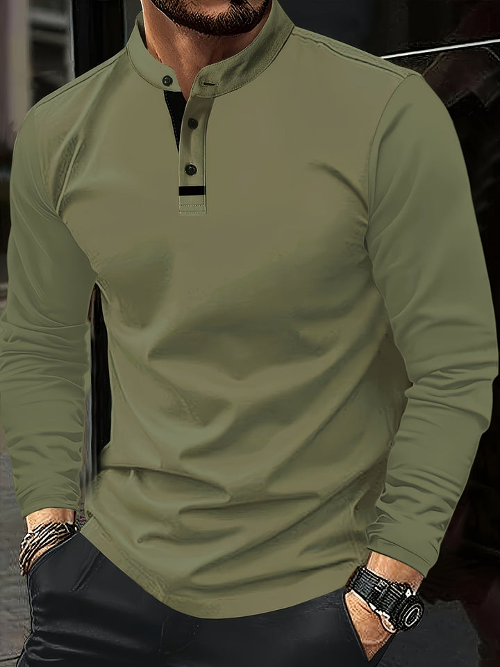 Jasper | Wyrafinowany longsleeve Henley