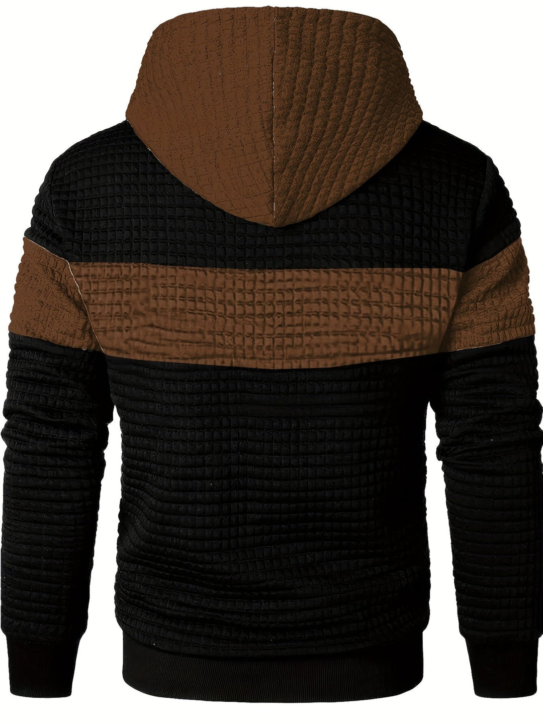 Hayes | Teksturowany Hoodie w Blokach Kolorystycznych