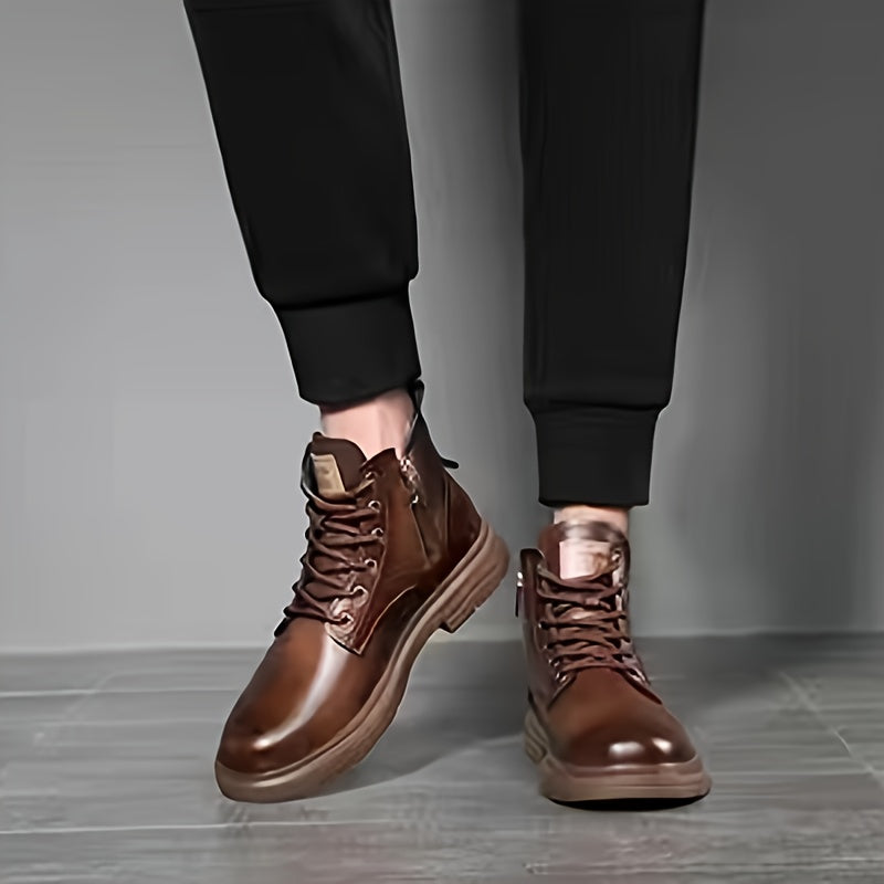 Duncan | Wytrzymałe wysokie buty sznurowane