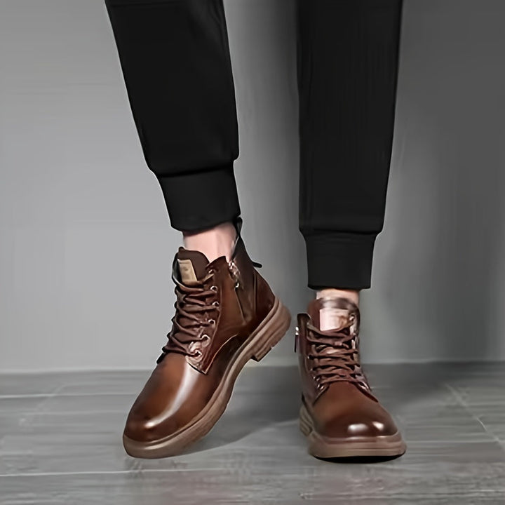 Duncan | Wytrzymałe wysokie buty sznurowane