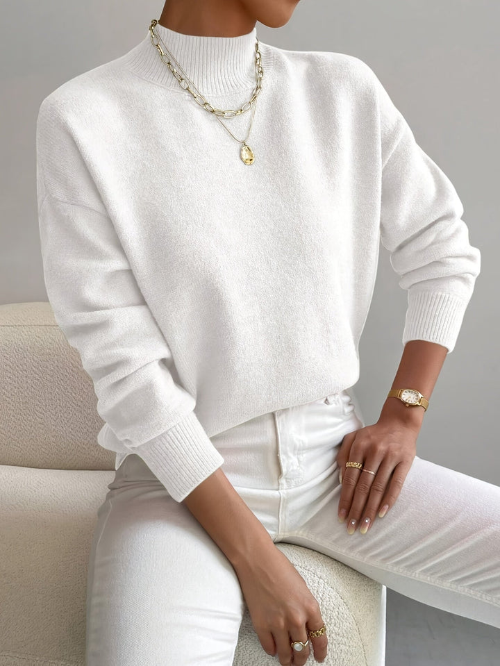Lorelei | Elegancki Sweter z Mock Neck