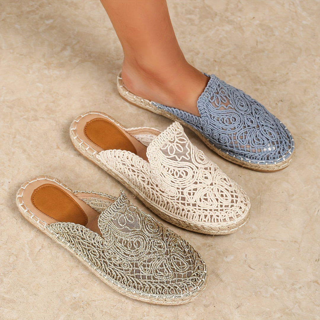 Bonnie | Plecione Klapki Slip-On