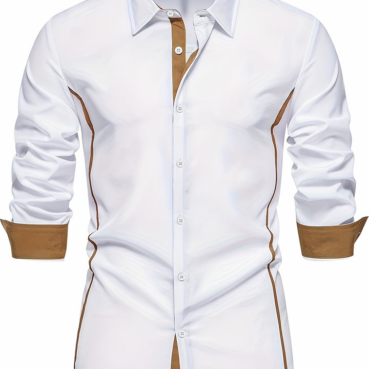 Graham | Slim Shirt z Kontrastowym Wykończeniem