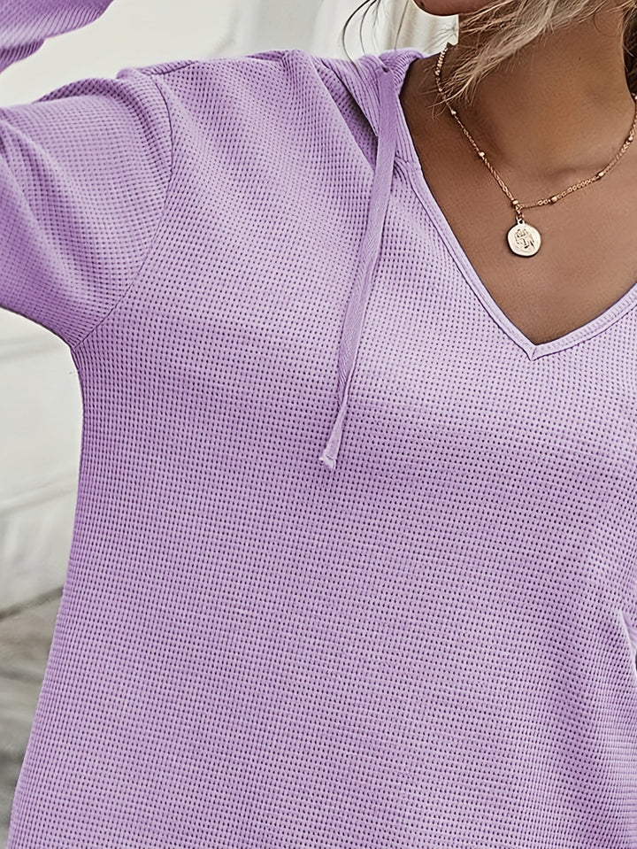 Kendra | Luźna Bluza z Kapturem w Serek