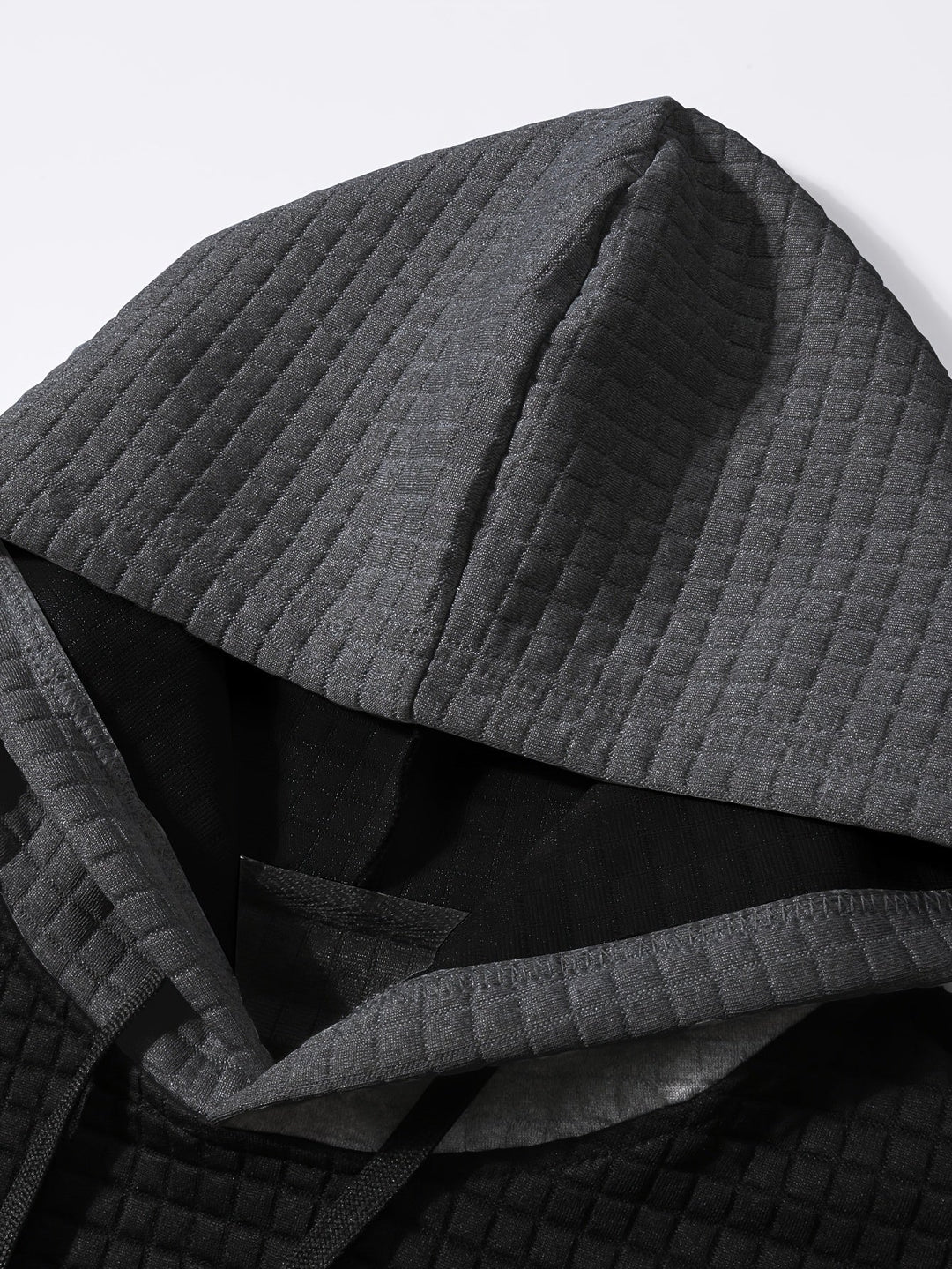 Hayes | Teksturowany Hoodie w Blokach Kolorystycznych