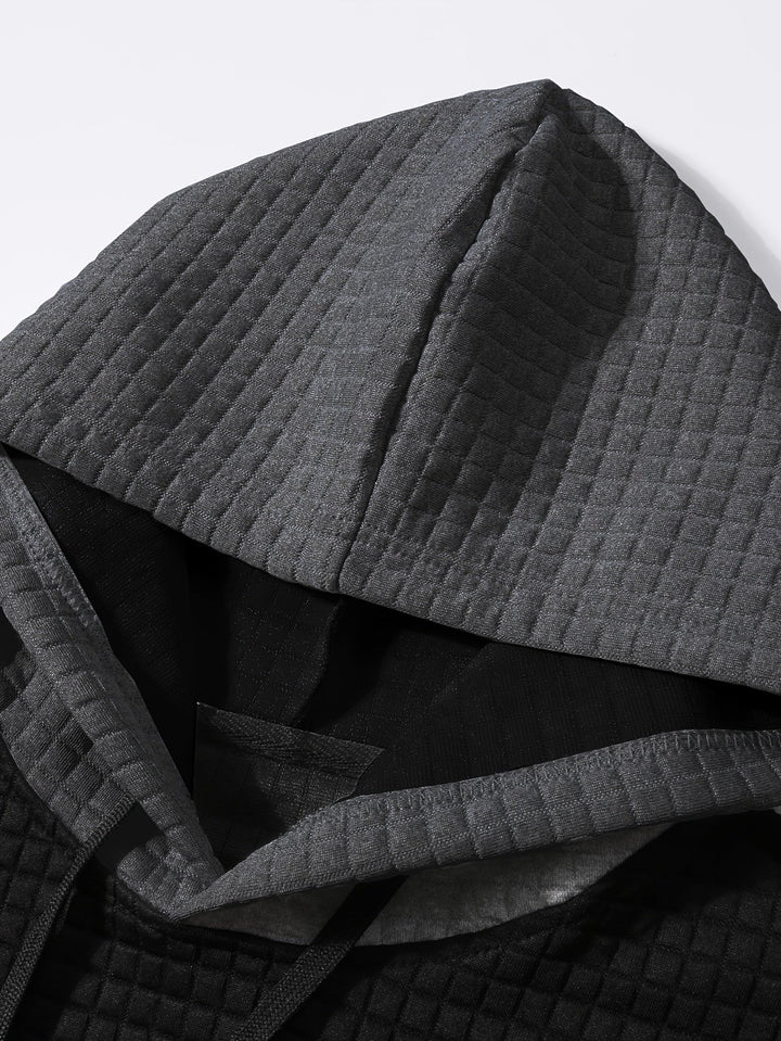 Hayes | Teksturowany Hoodie w Blokach Kolorystycznych