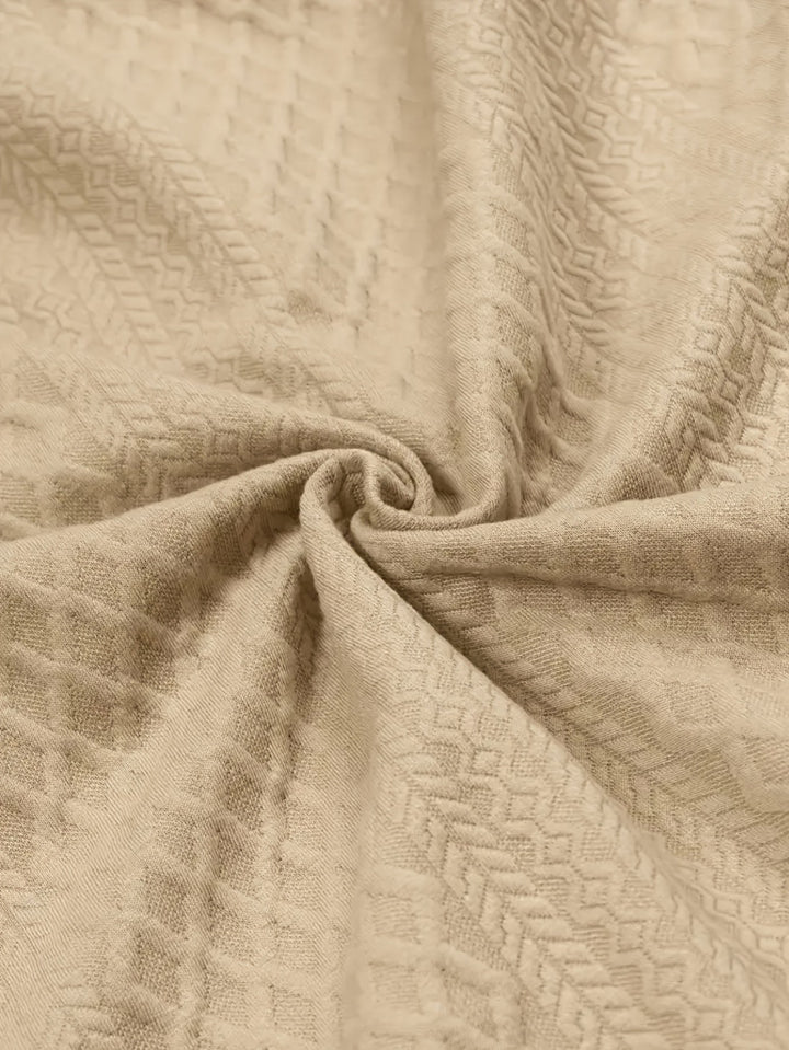 Lorenzo | Sweter z teksturowanym kołnierzem