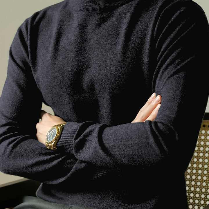 Russell | Elegancki Sweter z Wyższym Kołnierzem
