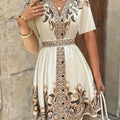 Georgia | Boho Print Sukienka A-Line