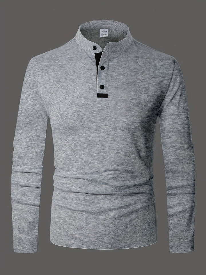 Jasper | Wyrafinowany longsleeve Henley