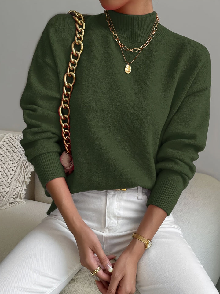 Lorelei | Elegancki Sweter z Mock Neck