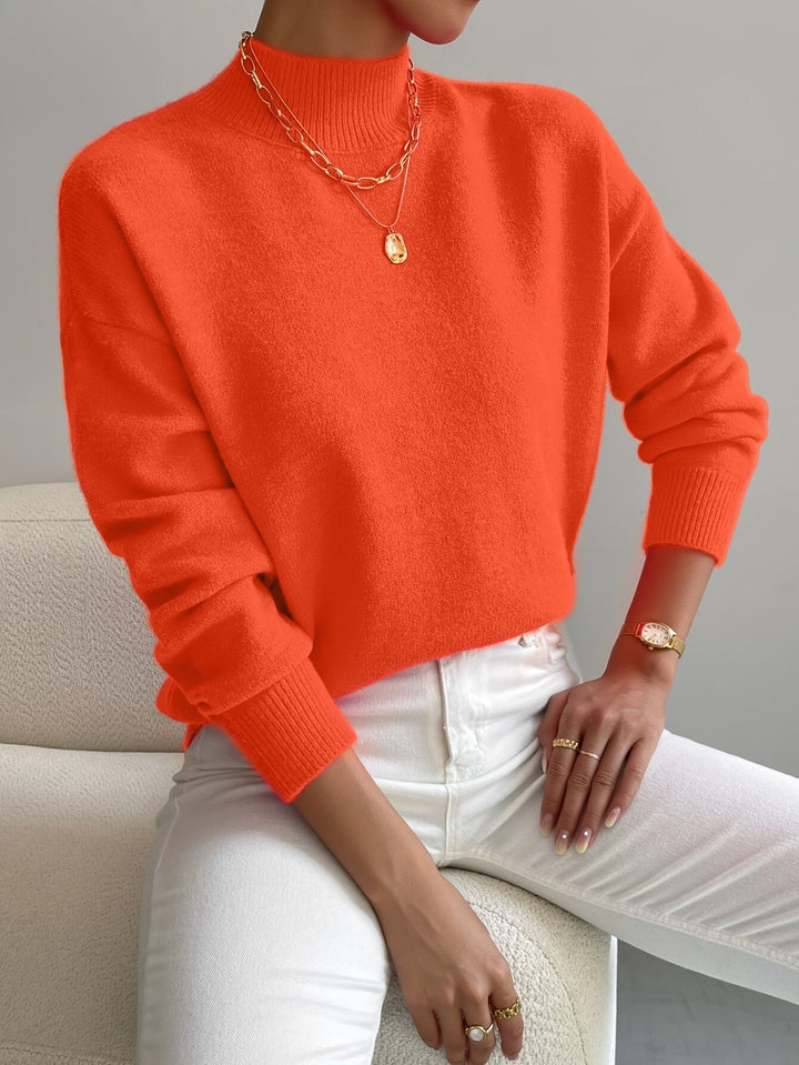 Lorelei | Elegancki Sweter z Mock Neck