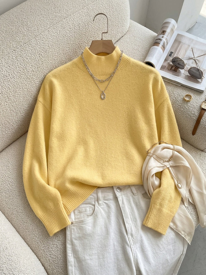 Lorelei | Elegancki Sweter z Mock Neck