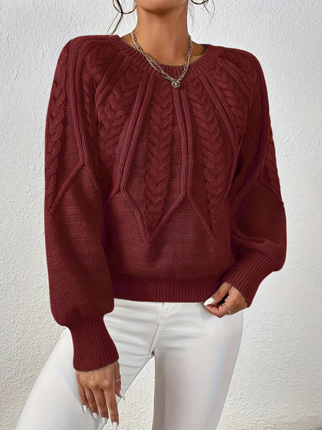 Eleanor | Luźny sweter w sploty