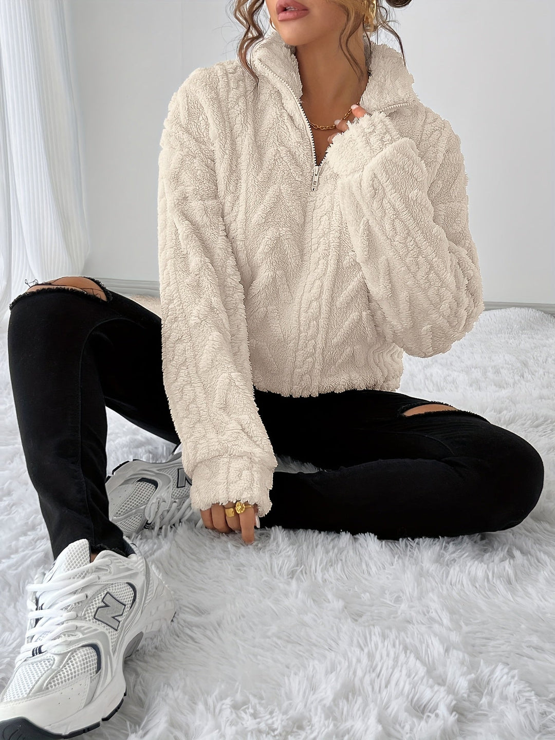 Kristen | Przytulny Teksturowany Sweter