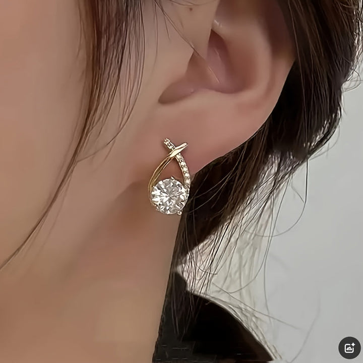 Cheryl | Stylowe Kolczyki Wkrętki z Cyrkoniami