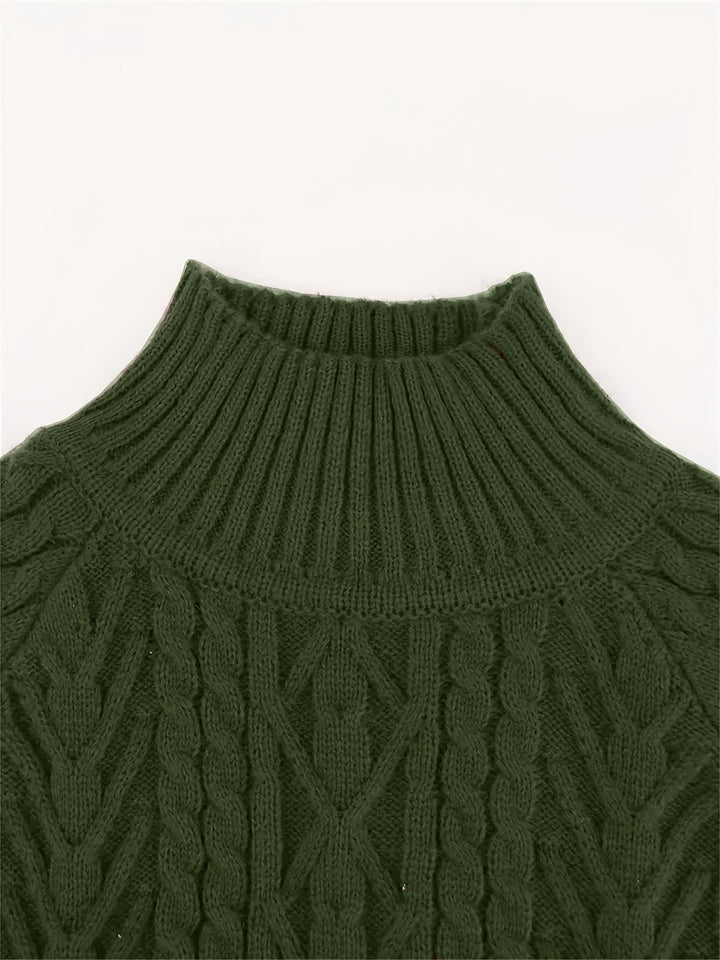 Eloise | Sweter z teksturowanym półkołnierzem