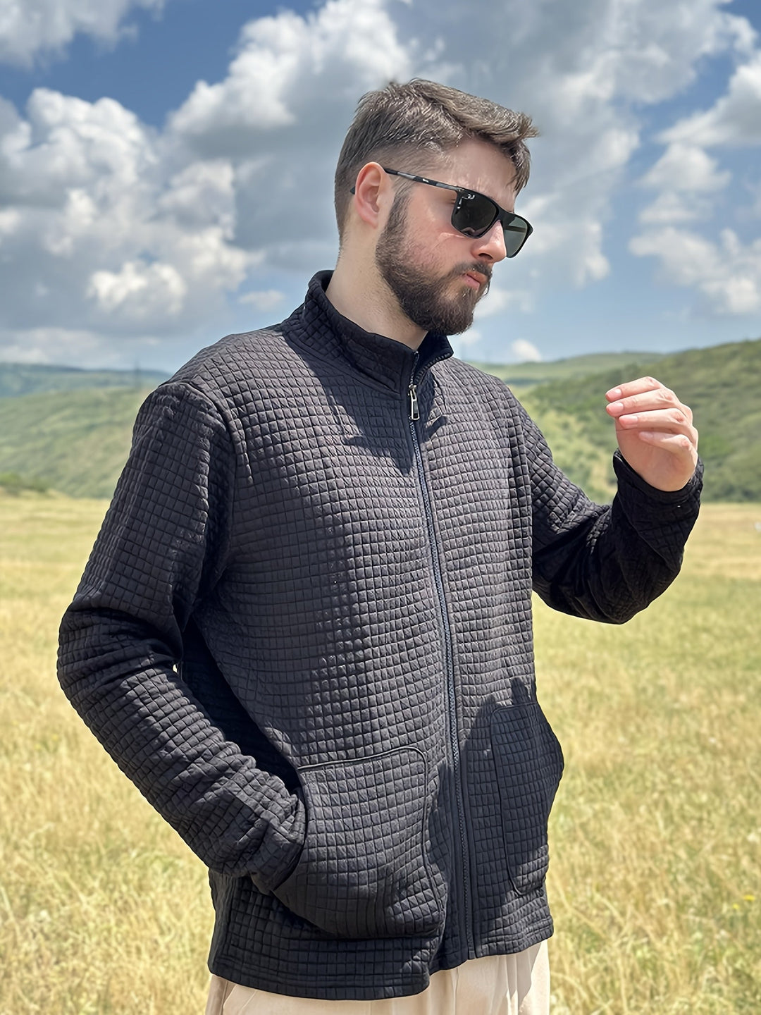 Hugo | Kurtka z teksturowanym zamkiem