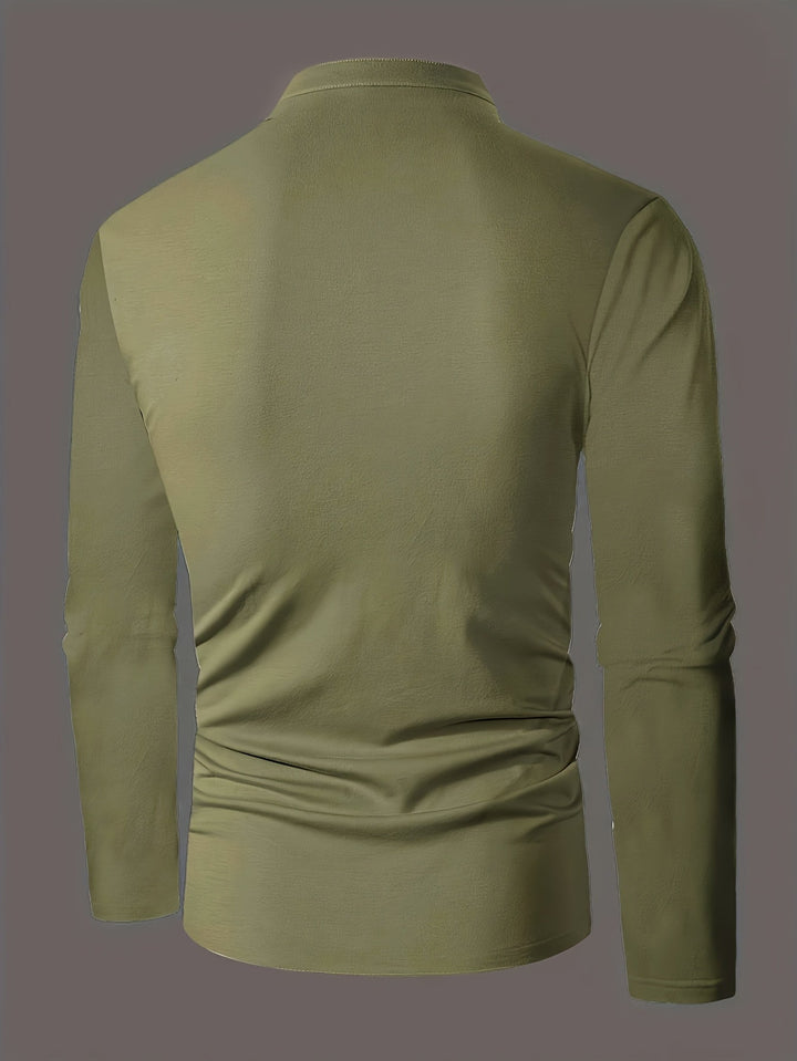 Jasper | Wyrafinowany longsleeve Henley