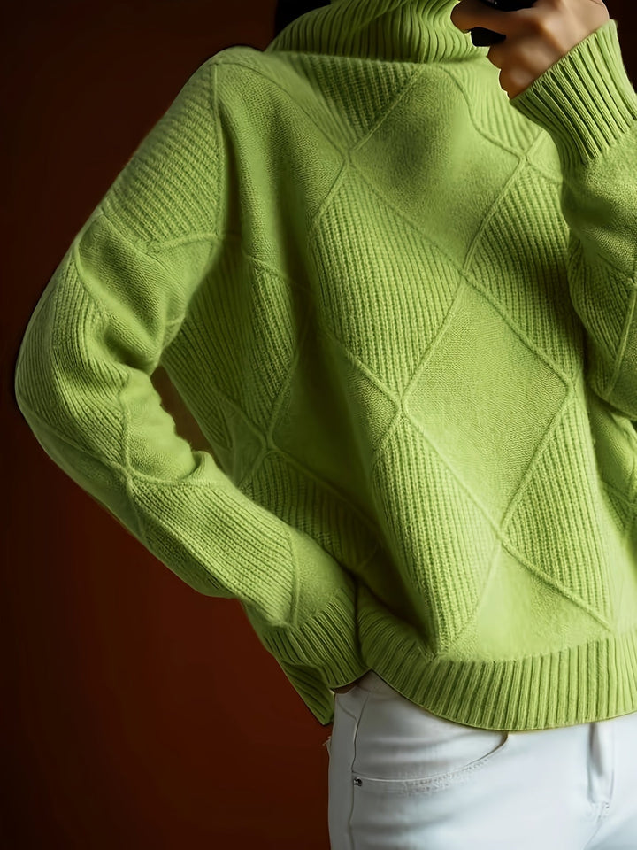 Maeve | Sweter z teksturowanym golfem